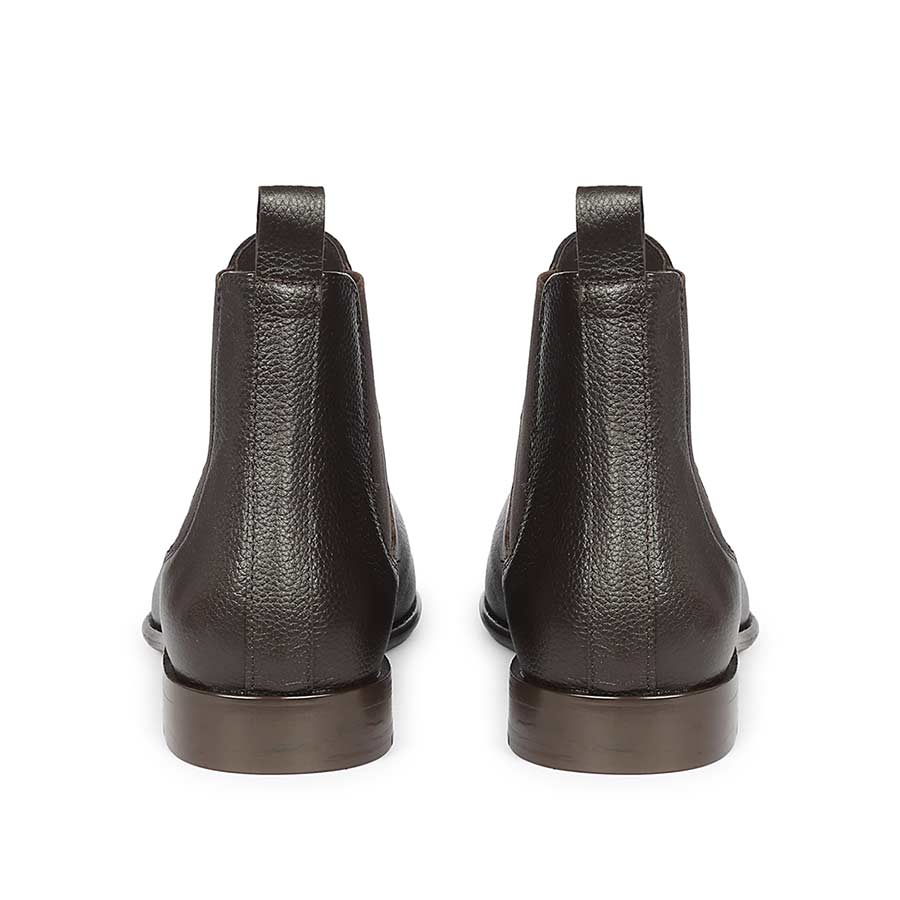 Saint Lucien Brown Leather Chelsea Boots - Image 5