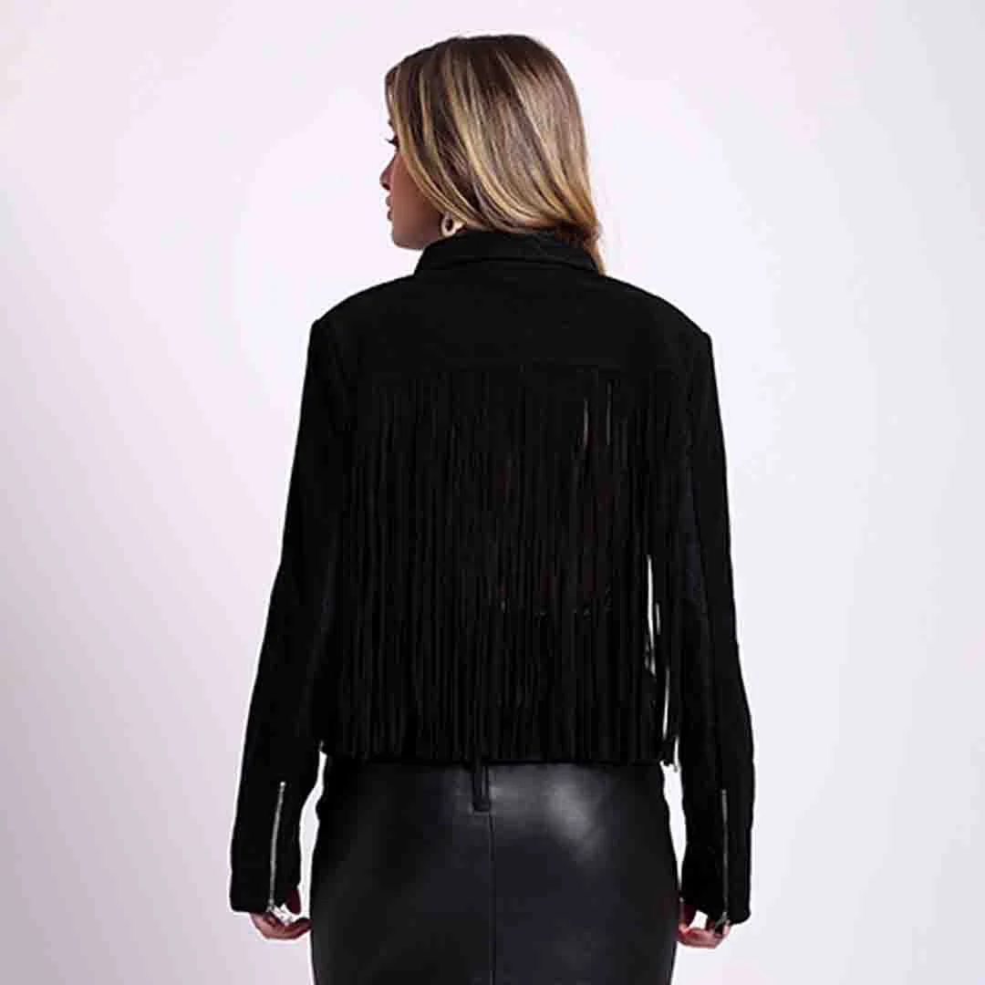 Saint Lyra Women Black Leather Jacket - Image 6