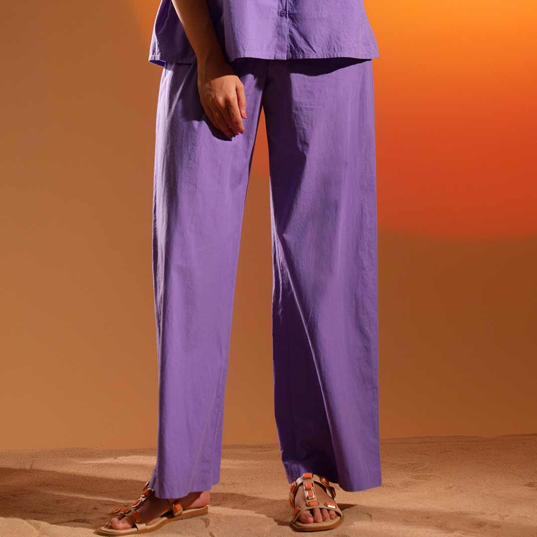 Saint Womens Amethyst Cotton Trouser - Image 2