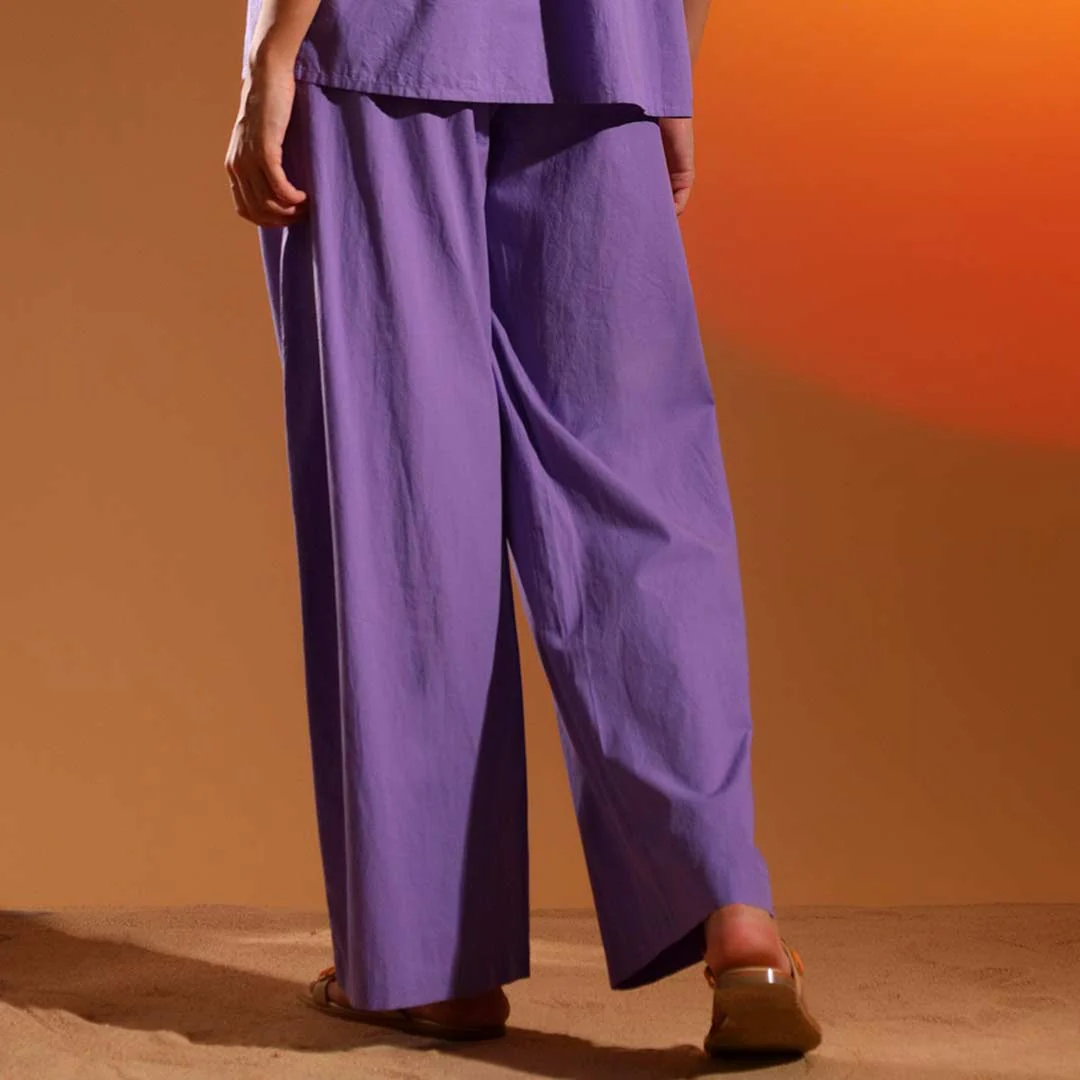 Saint Womens Amethyst Cotton Trouser - Image 3