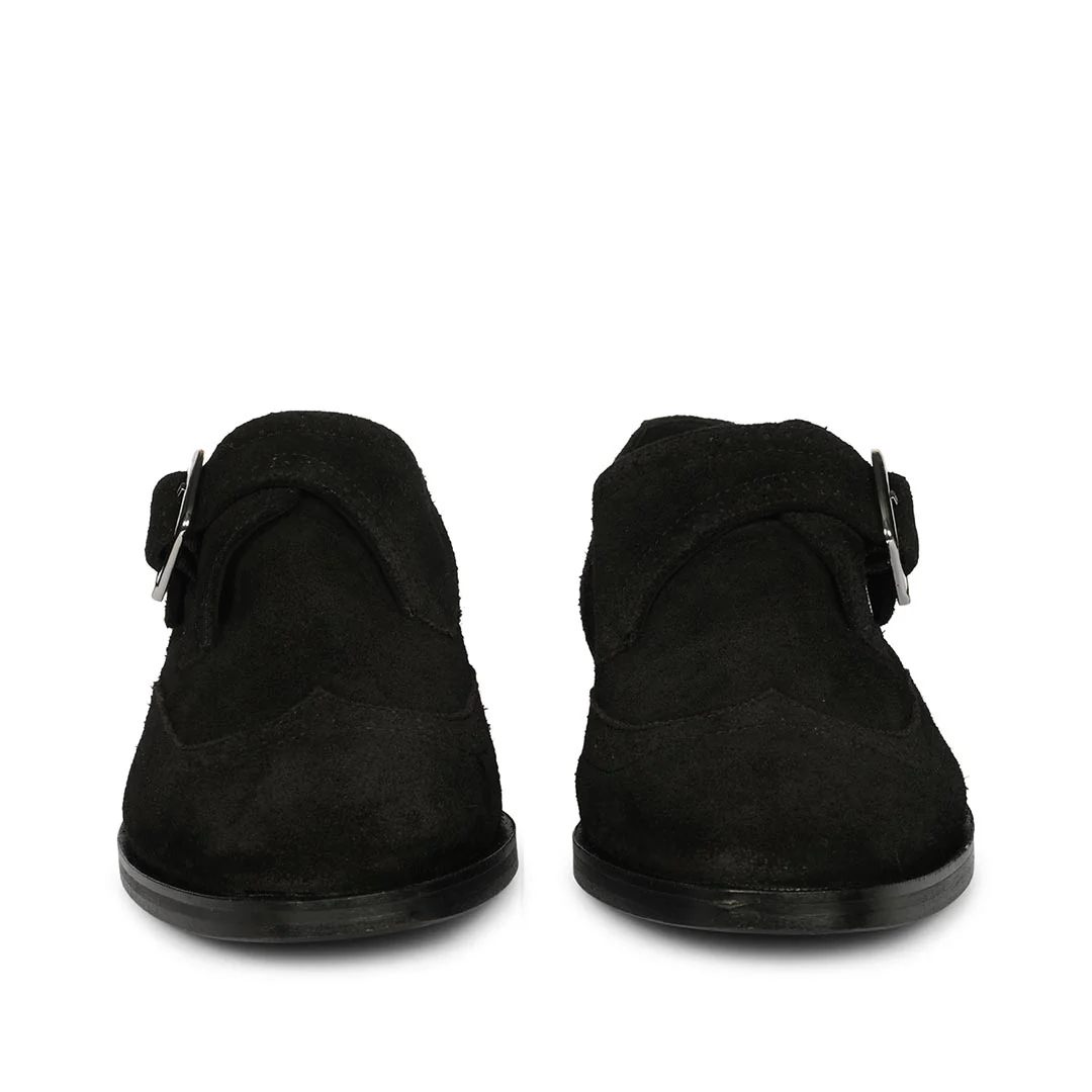 Saint Mathis Black Suede Leather Shoes - Image 4