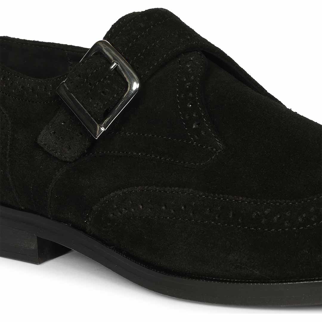 Saint Mathis Black Suede Leather Shoes - Image 7