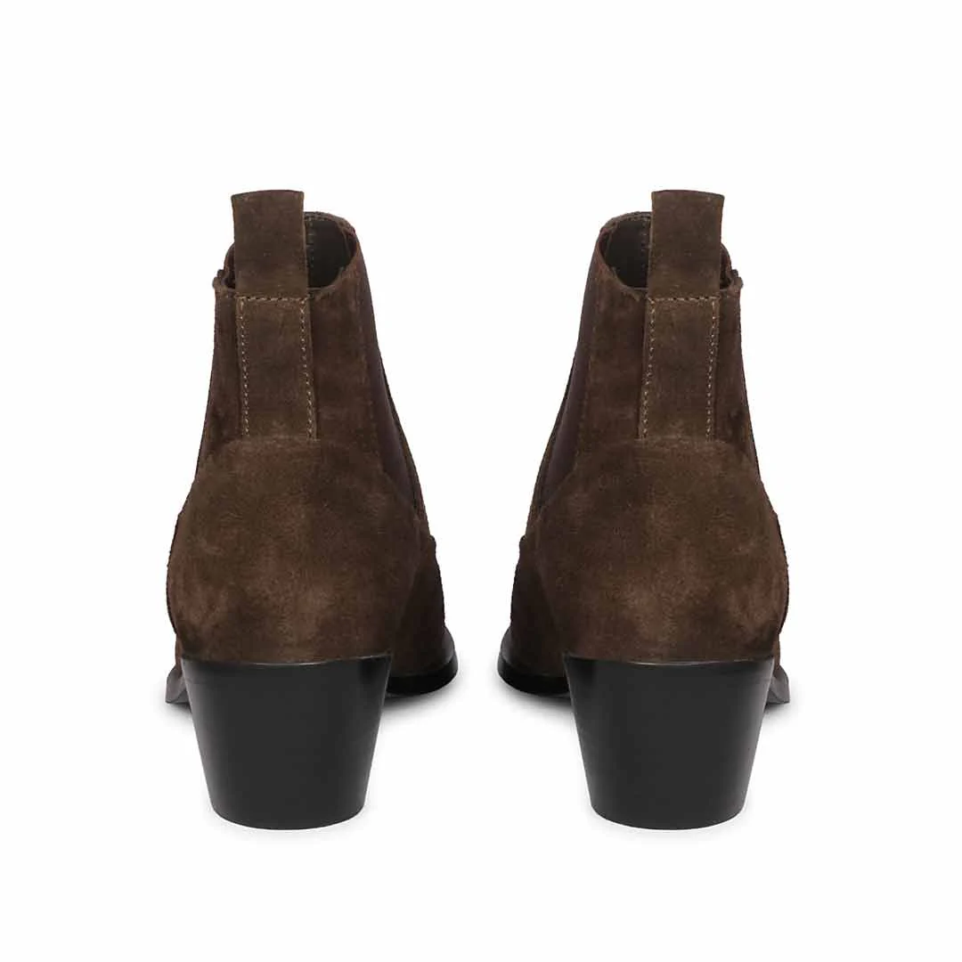 Saint Meline Brown Leather Ankle Boots - Image 5