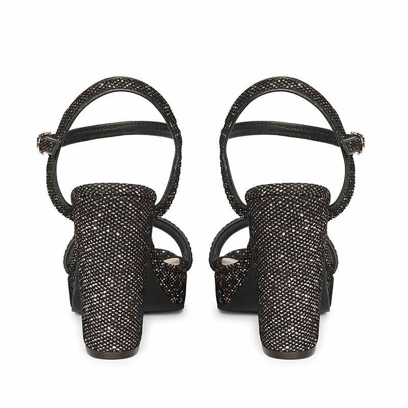 Saint Merrily Pewter Glitter Block Heels - Image 5