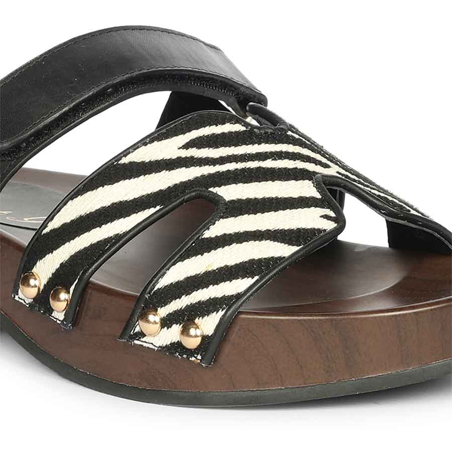 Saint Mikayla Black Leather Platform Sandals - Image 7
