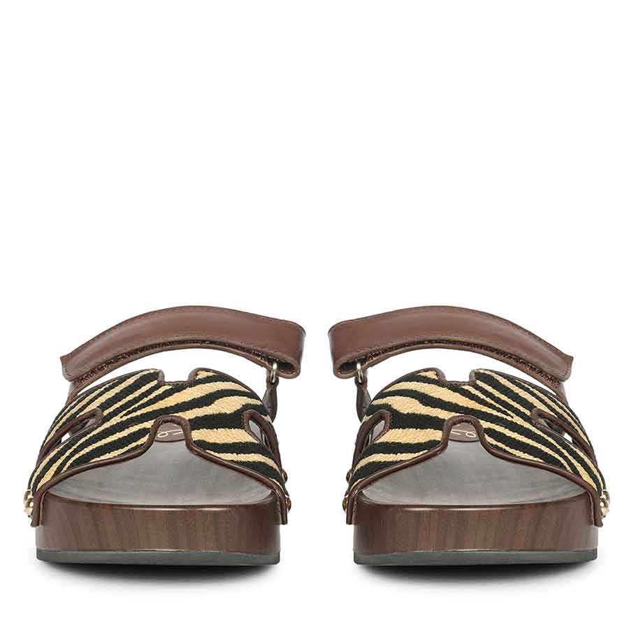 Saint Mikayla brown Leather Platform Sandals - Image 4