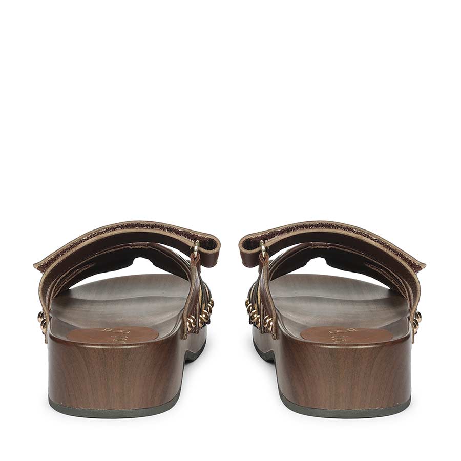 Saint Mikayla brown Leather Platform Sandals - Image 5