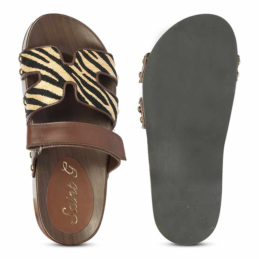 Saint Mikayla brown Leather Platform Sandals - Image 6