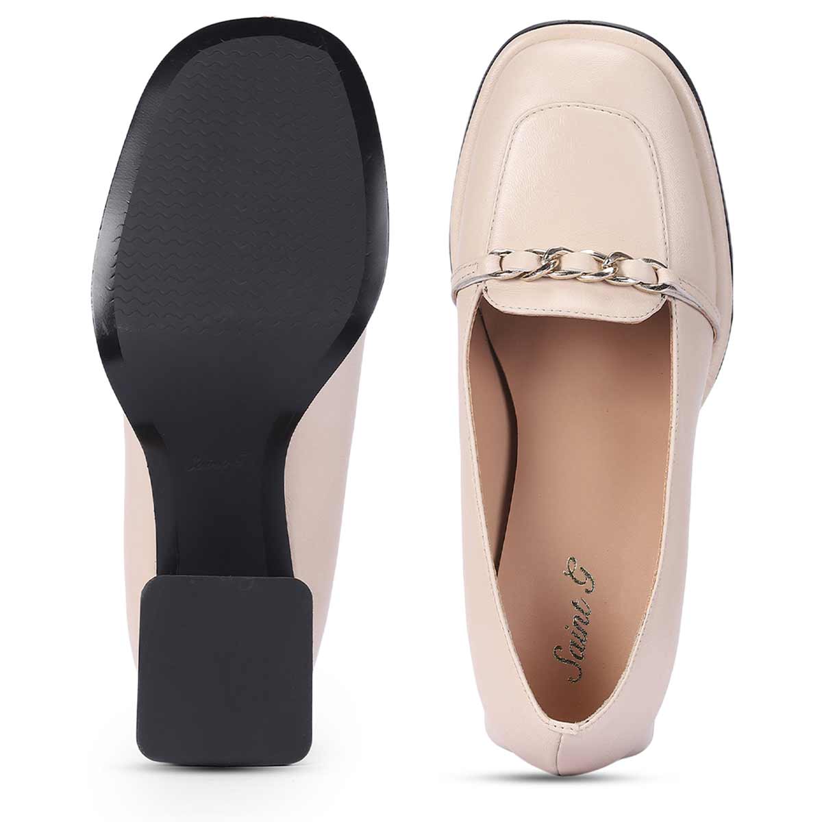 Saint Mirielle Ivory Leather Handcrafted Moccasins - Image 7