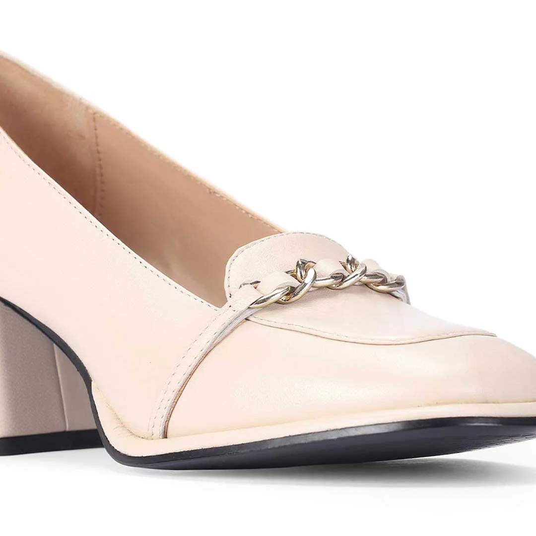 Saint Mirielle Ivory Leather Handcrafted Moccasins - Image 8