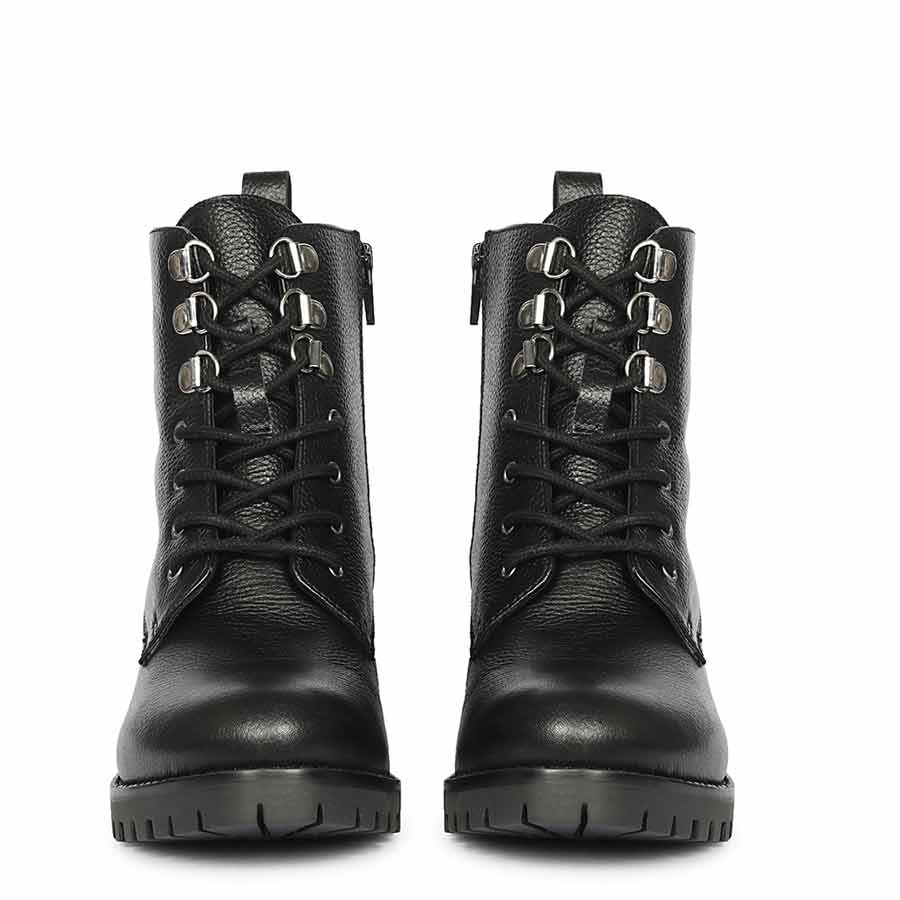 Saint Moira Black Leather Lace up Ankle Boots - Image 4