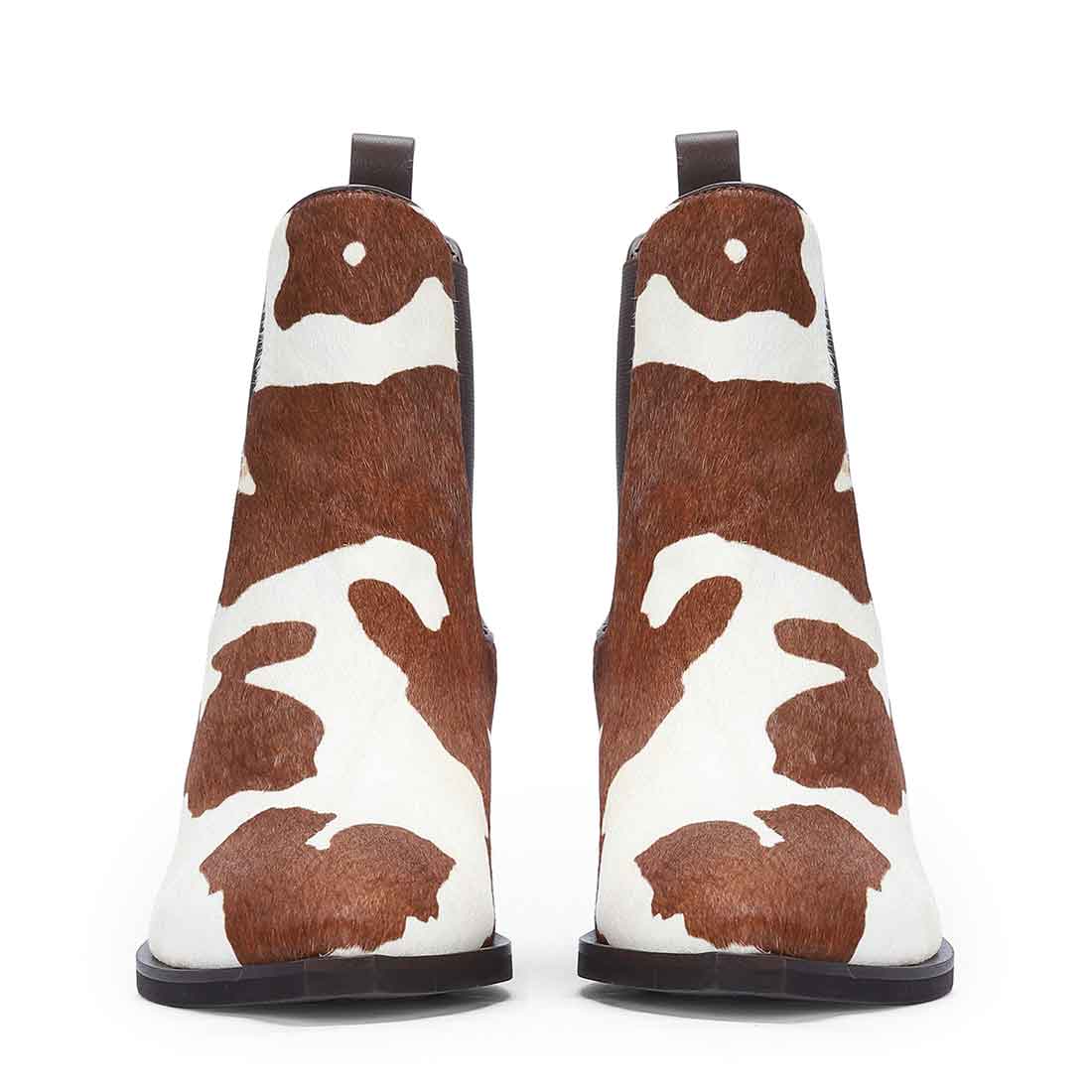 Saint Morrison Cloud Pony Hair Leather Ankle Boots - Image 4
