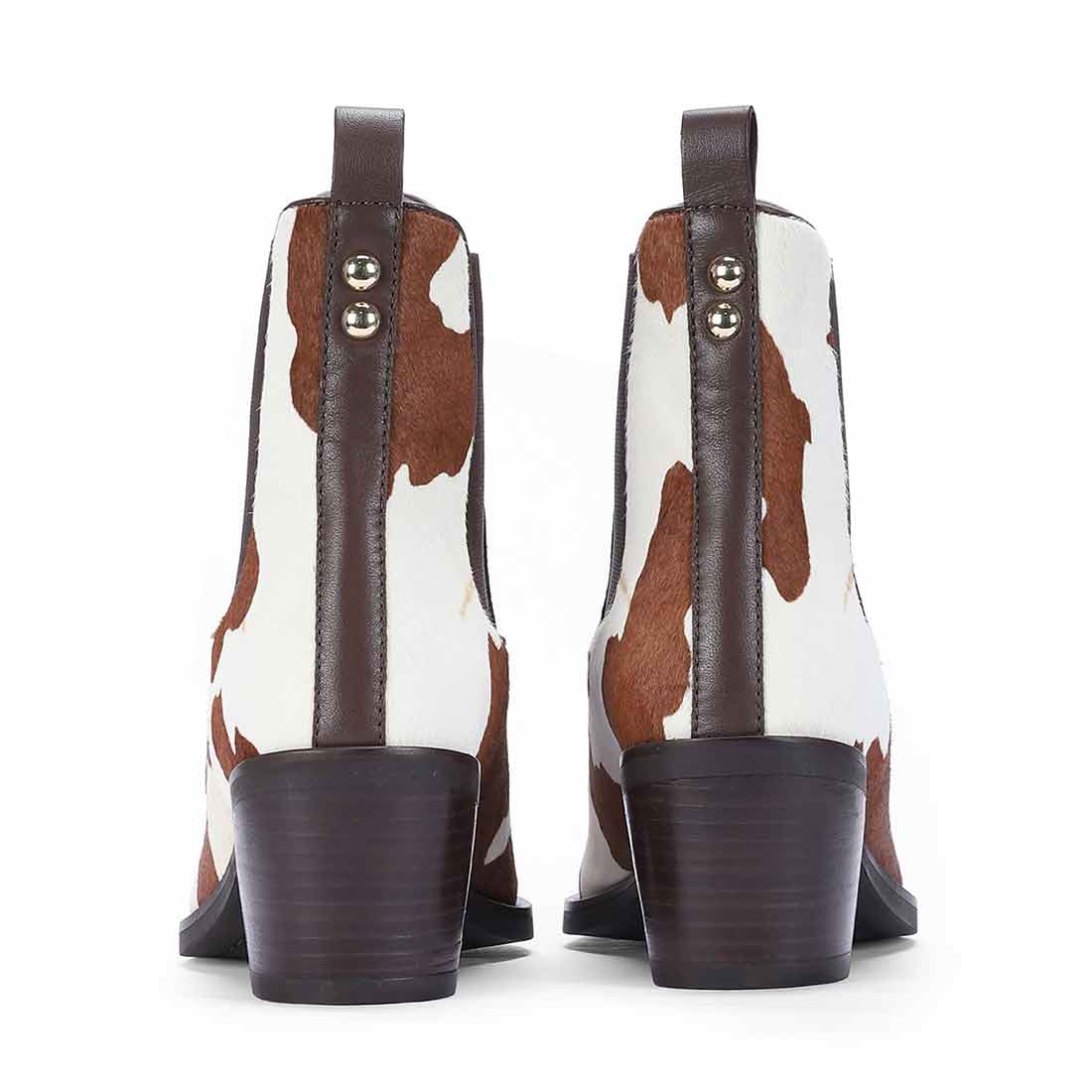 Saint Morrison Cloud Pony Hair Leather Ankle Boots - Image 5