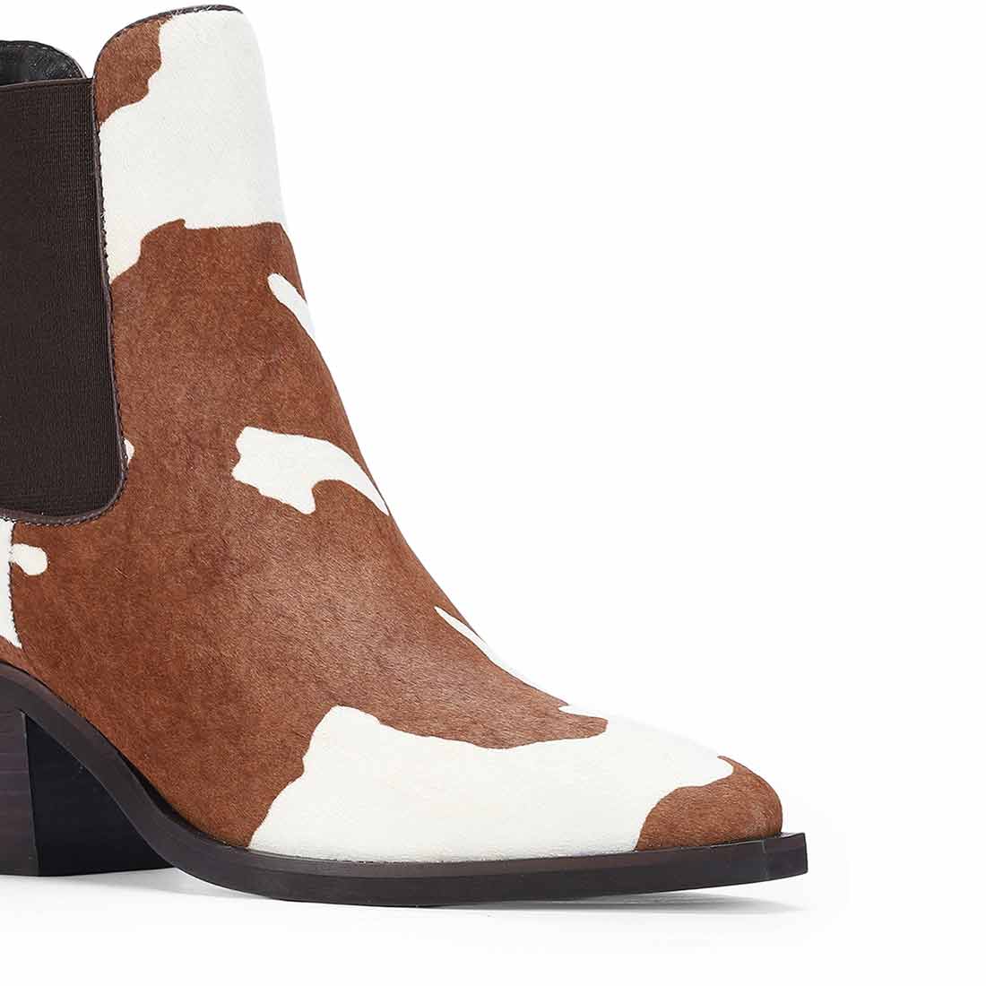 Saint Morrison Cloud Pony Hair Leather Ankle Boots - Image 7