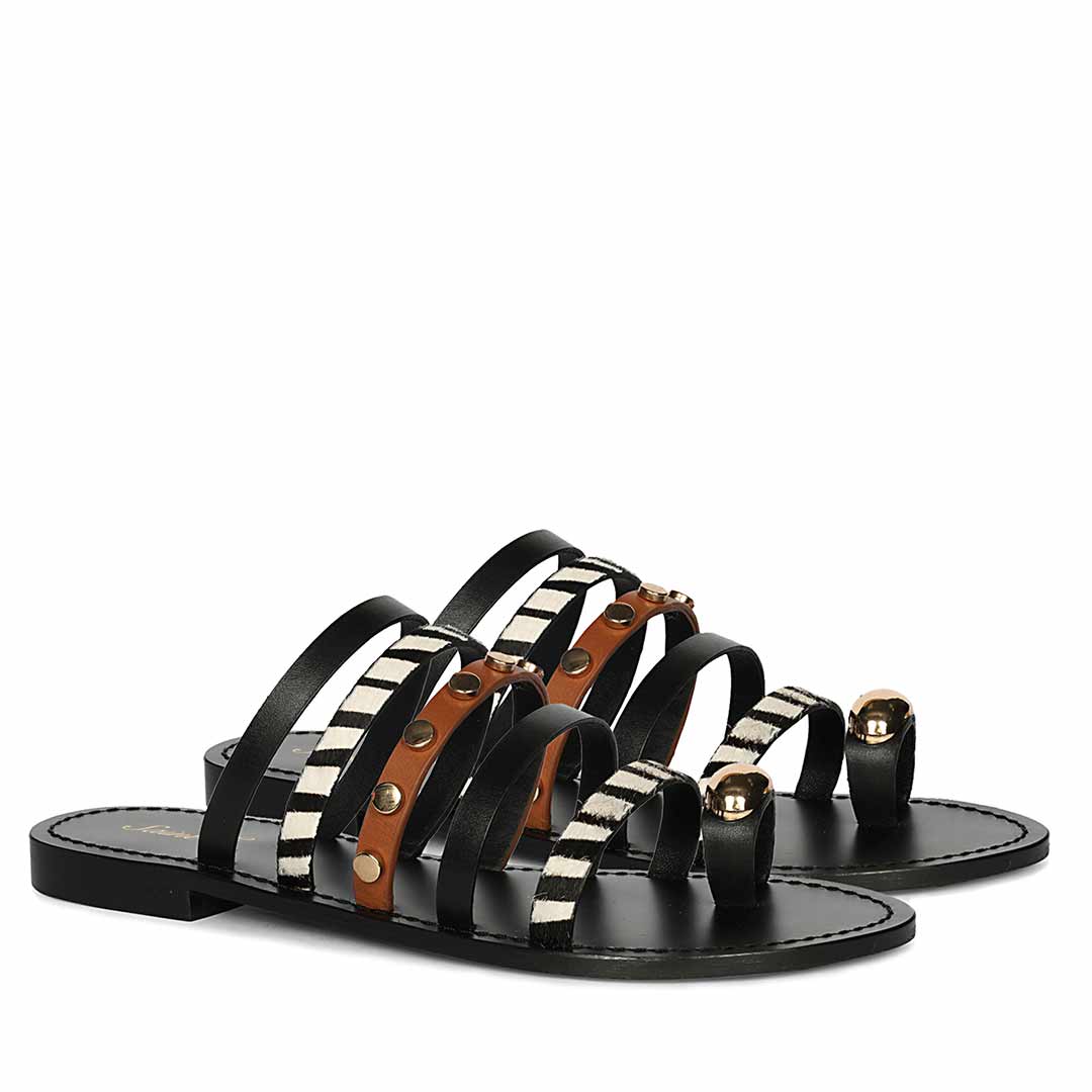 Saint Multi Leather Flat - Image 3