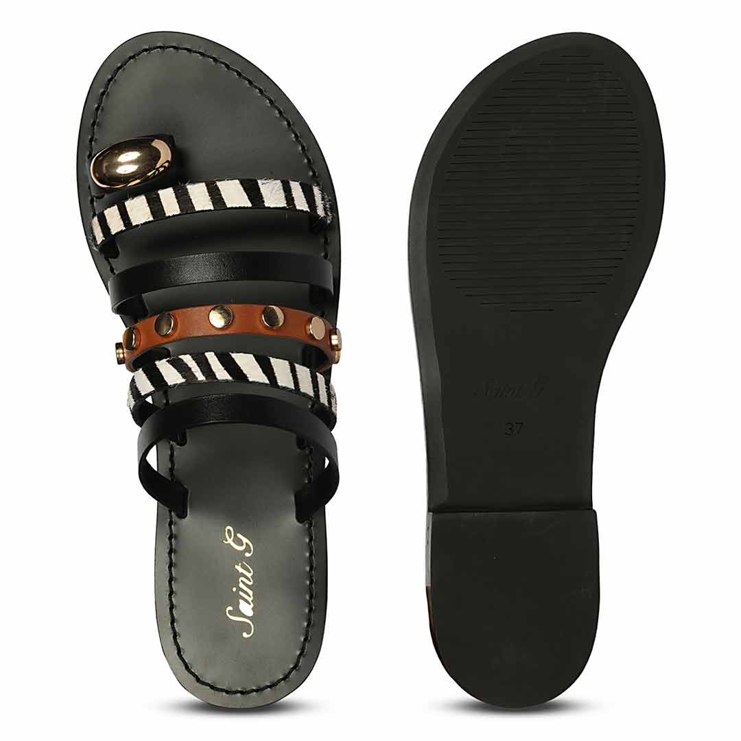 Saint Multi Leather Flat - Image 7
