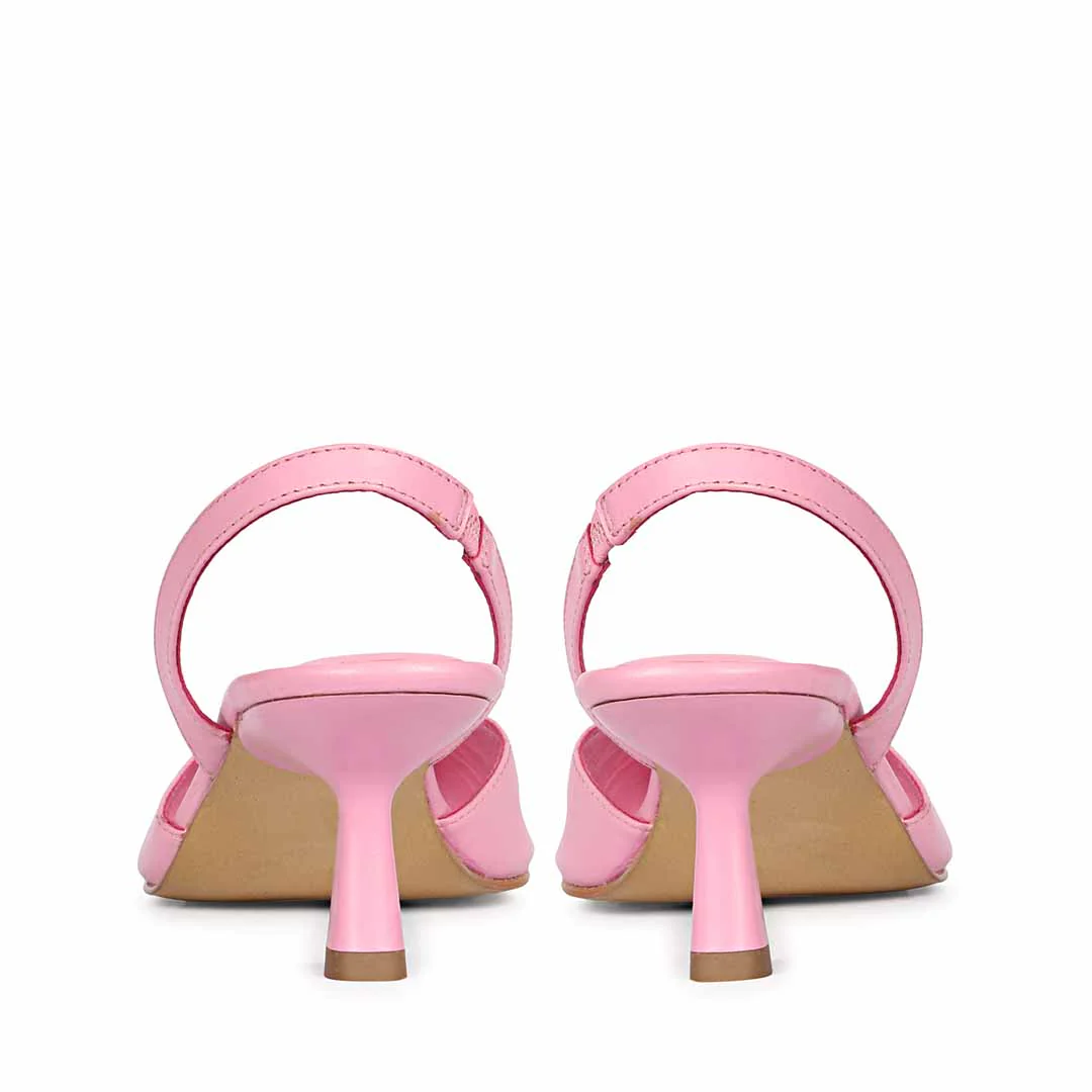 Saint Nanette Blushy Pink Leather Pumps - Image 6