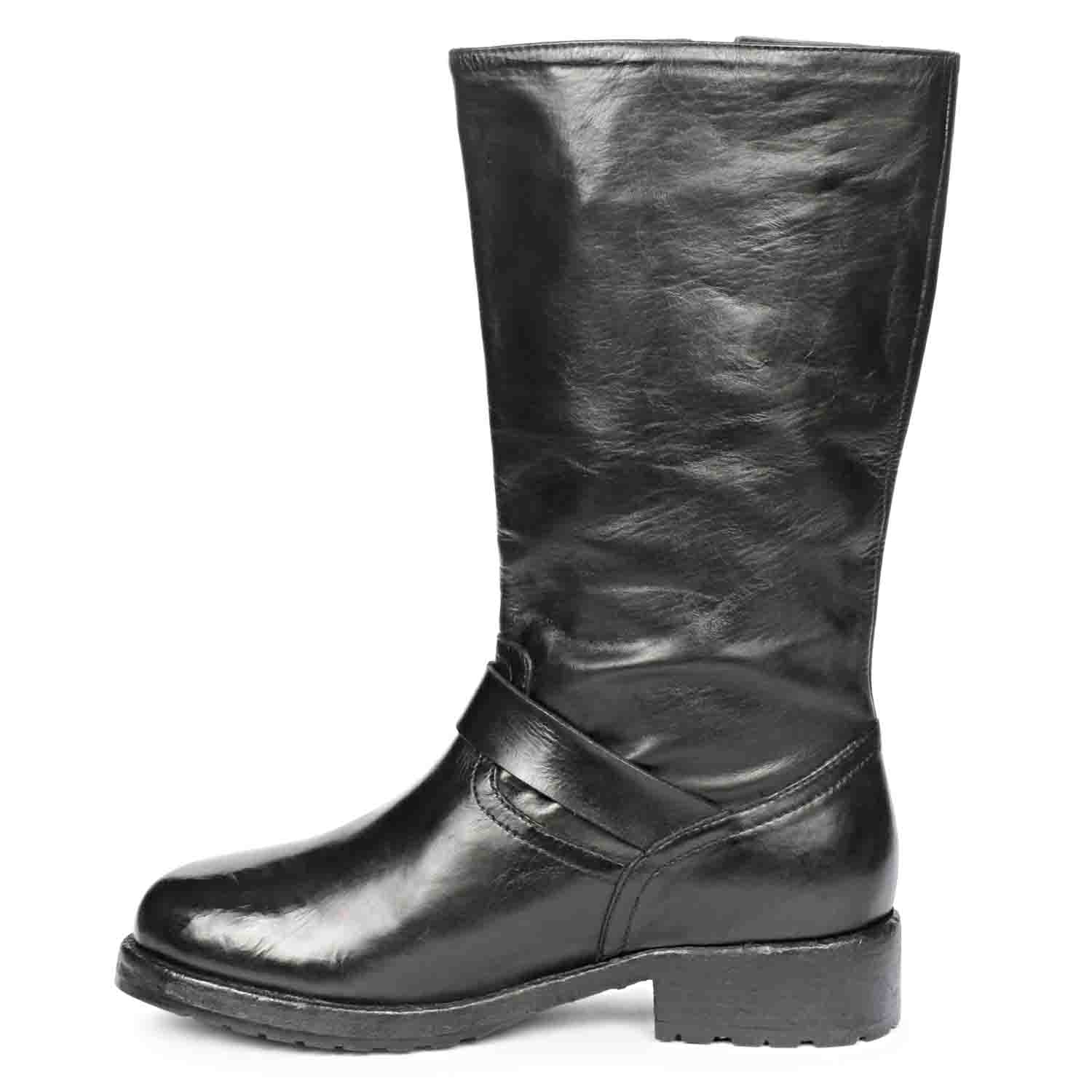 Saint Nova Black Leather Washed Calf Boot - Image 4