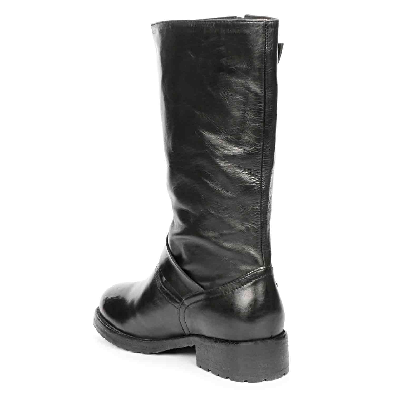 Saint Nova Black Leather Washed Calf Boot - Image 7