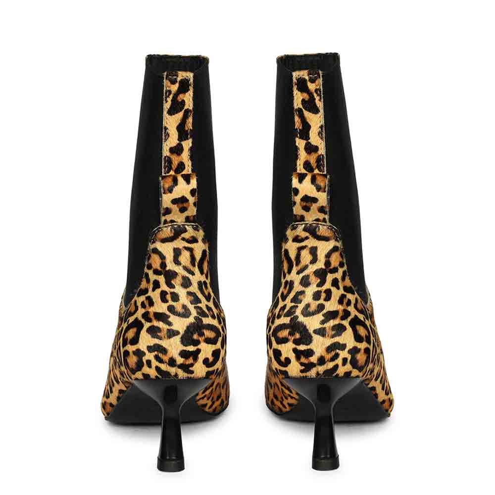 Saint Oriana Leo Print Leather Ankle Boots - Image 6