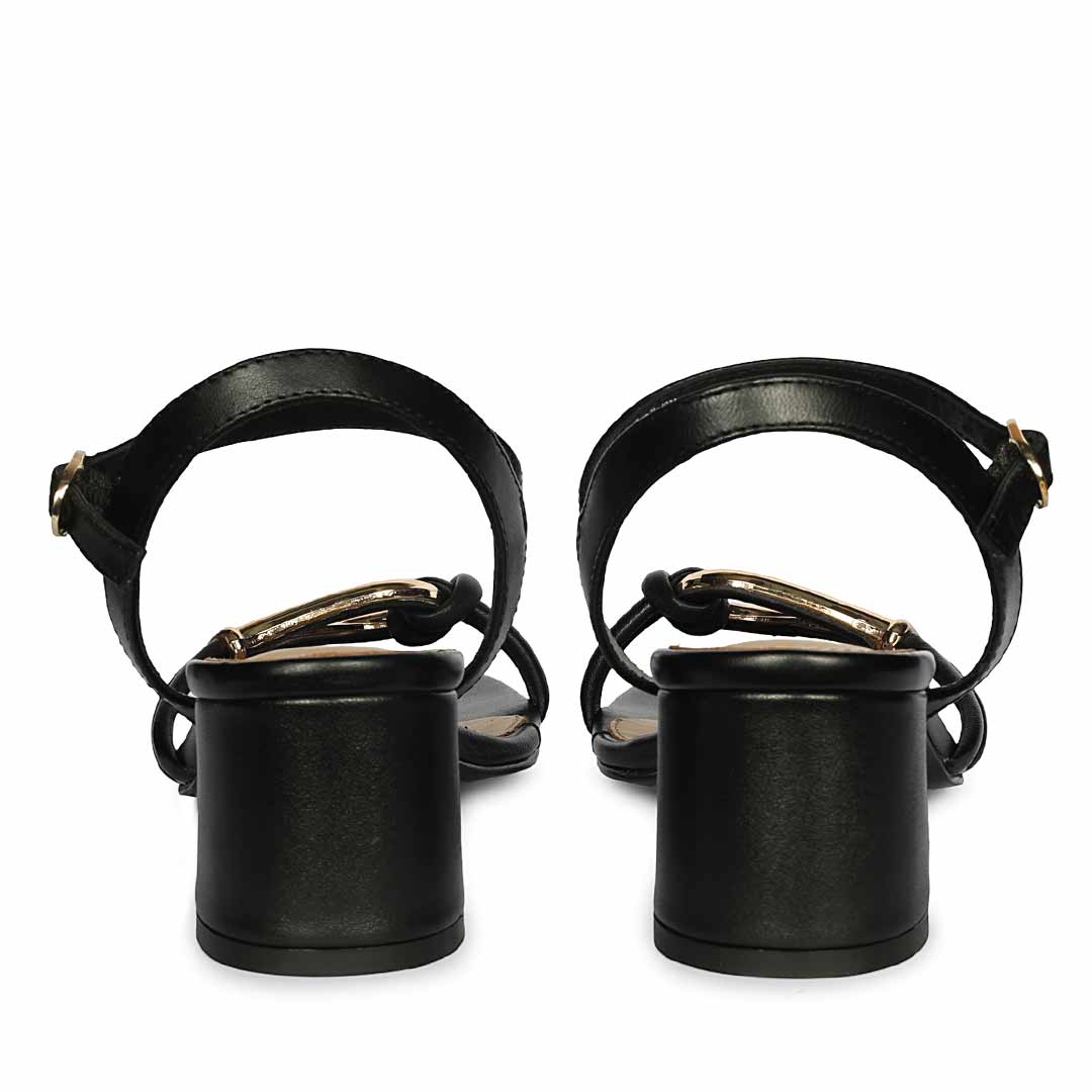 Saint Oryn Black Knot Trim Block Heels - Image 6