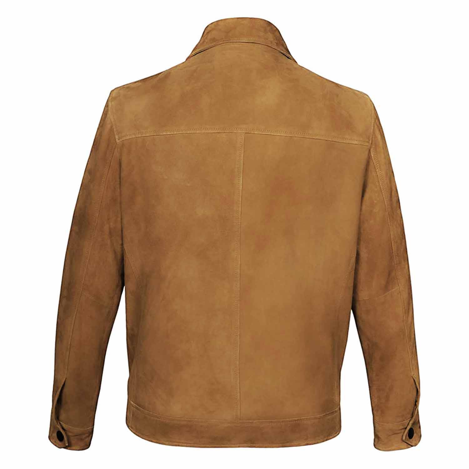 Saint Piero Sand Suede Leather Men's Jacket With Collars - Image 5
