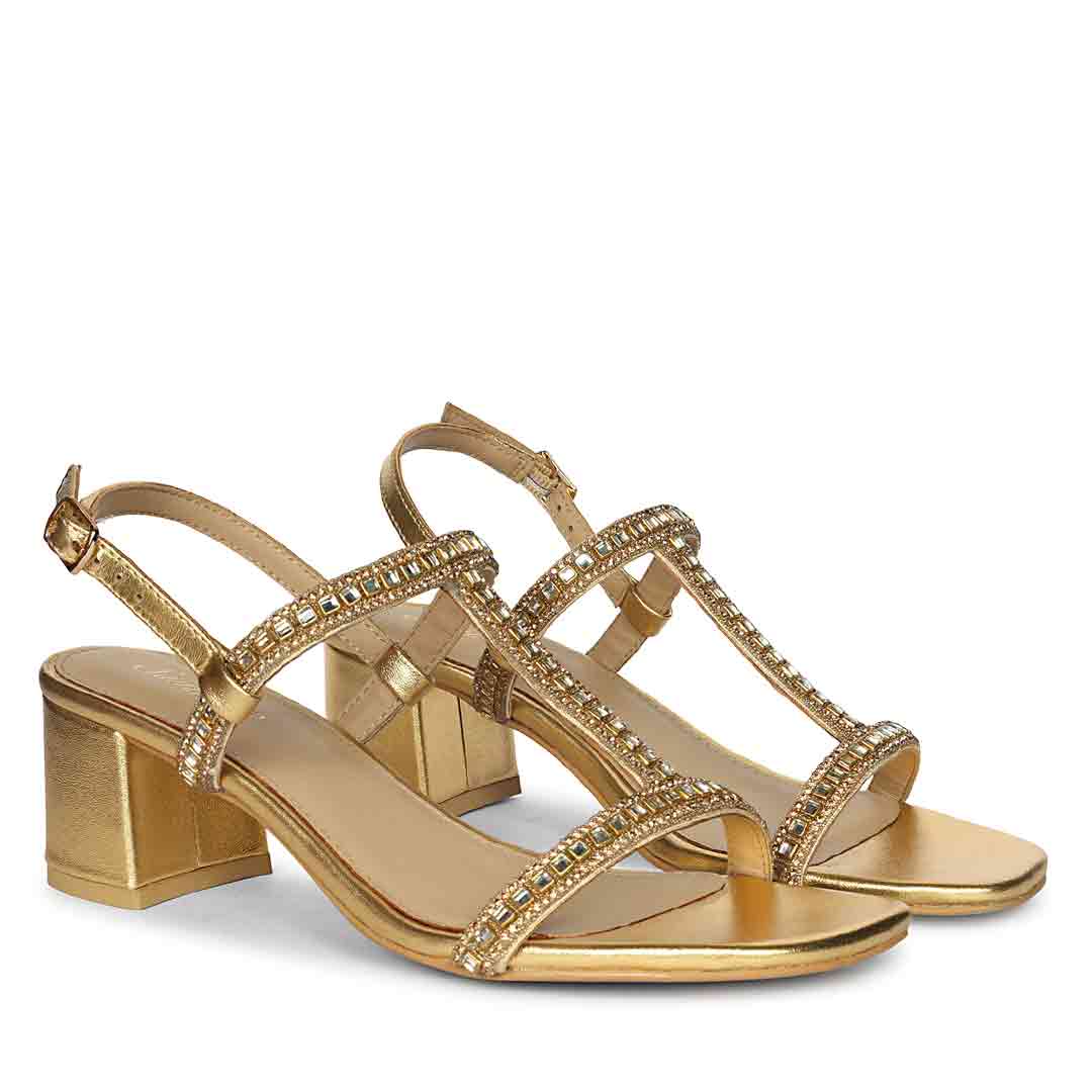 Saint Platin Leather Block Heel - Image 3