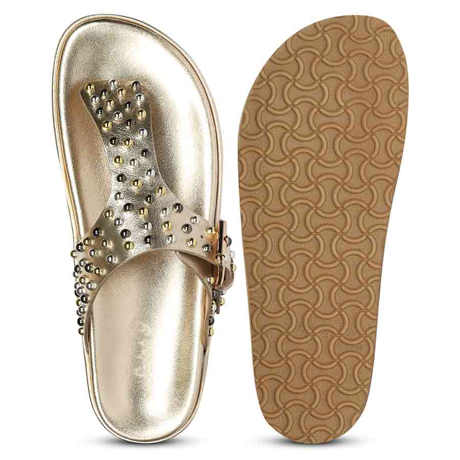 Saint Platin Leather Footbed Sandal - Image 6