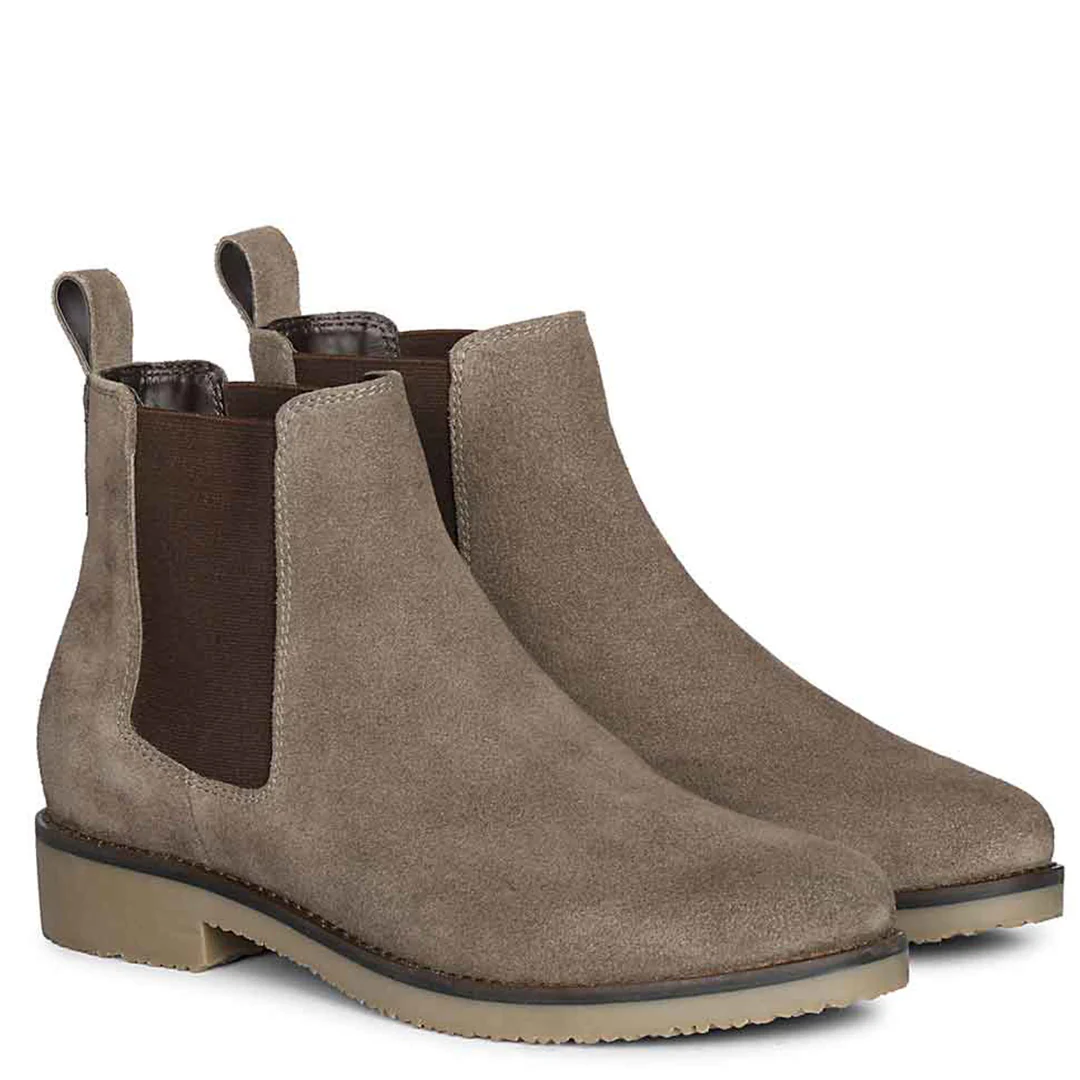 Priscilla Charcoal Suede Ankle Boots - Image 3