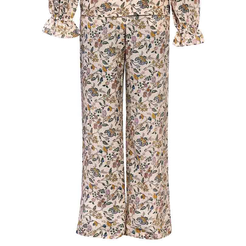 Saint Womens Ivory Floral  Printed Viscose Trouser - Image 5
