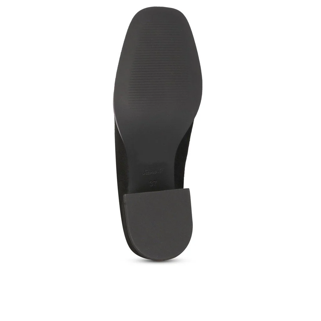 Saint Rachel Black Leather High Ankle Chelsea Boots - Image 6