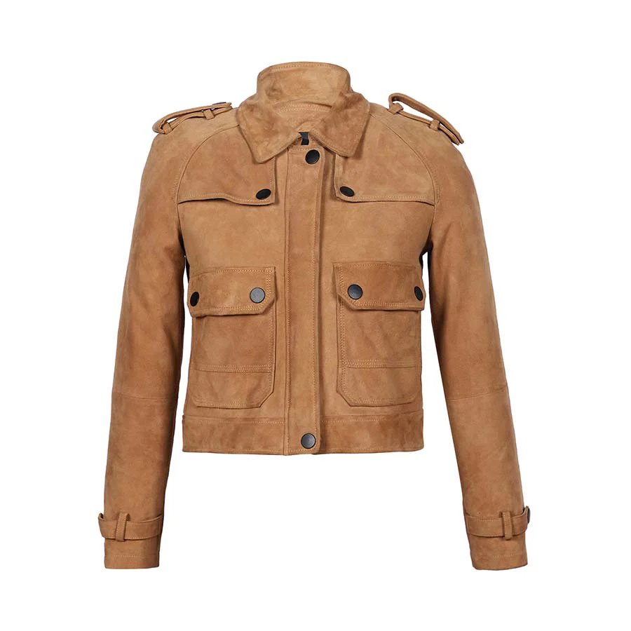 Saint Reba Conic Leather Women Jackets - Image 6