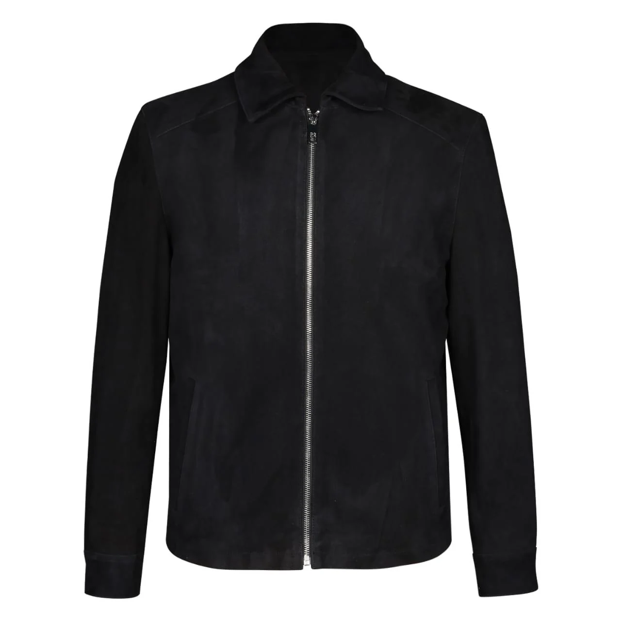 Saint Rio Black Suede Men's Bomber Jacket - Image 2