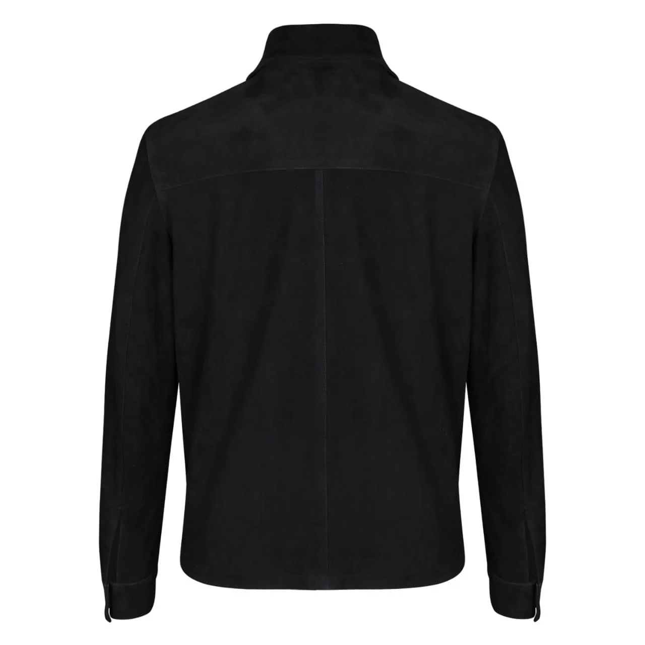 Saint Rio Black Suede Men's Bomber Jacket - Image 5
