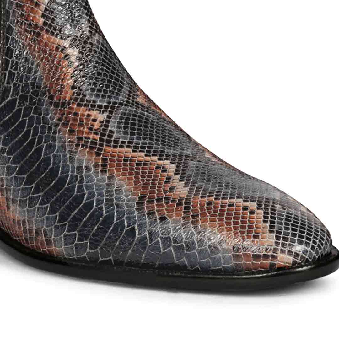 Saint Rory Blue Snake Embossed Leather Chelsea boot - Image 8