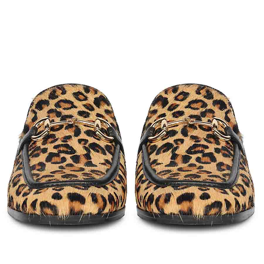 Saint Savannah Leo Pony Hair-on Leather Moccasins - Image 3