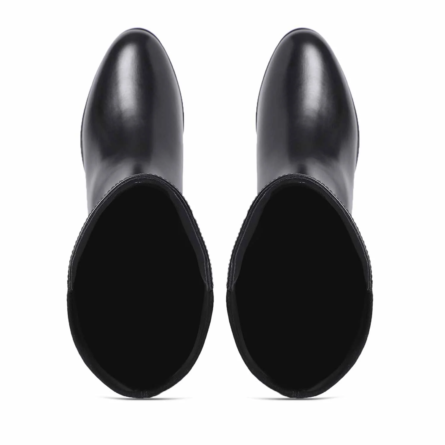 Saint Serafina Black Leather Knee High Boots - Image 8