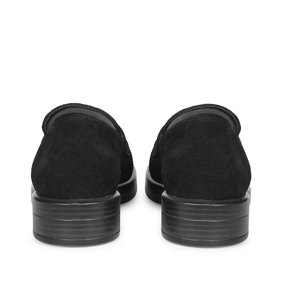 Saint Simone Black Leather Tassel Moccasins - Image 3