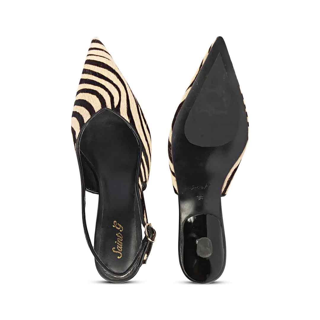Saint Sloane Zebra Print Pony Hair Leather Pumps - Image 7