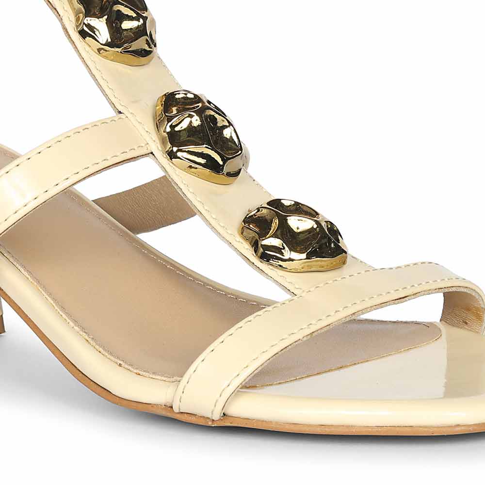 Saint Solea Off White Vegan Leather Block Heels - Image 7