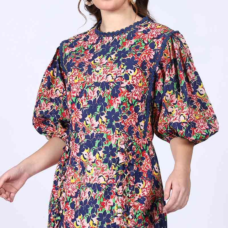 Saint Solene Womens Multi Cotton Lining Short Dress - Image 7