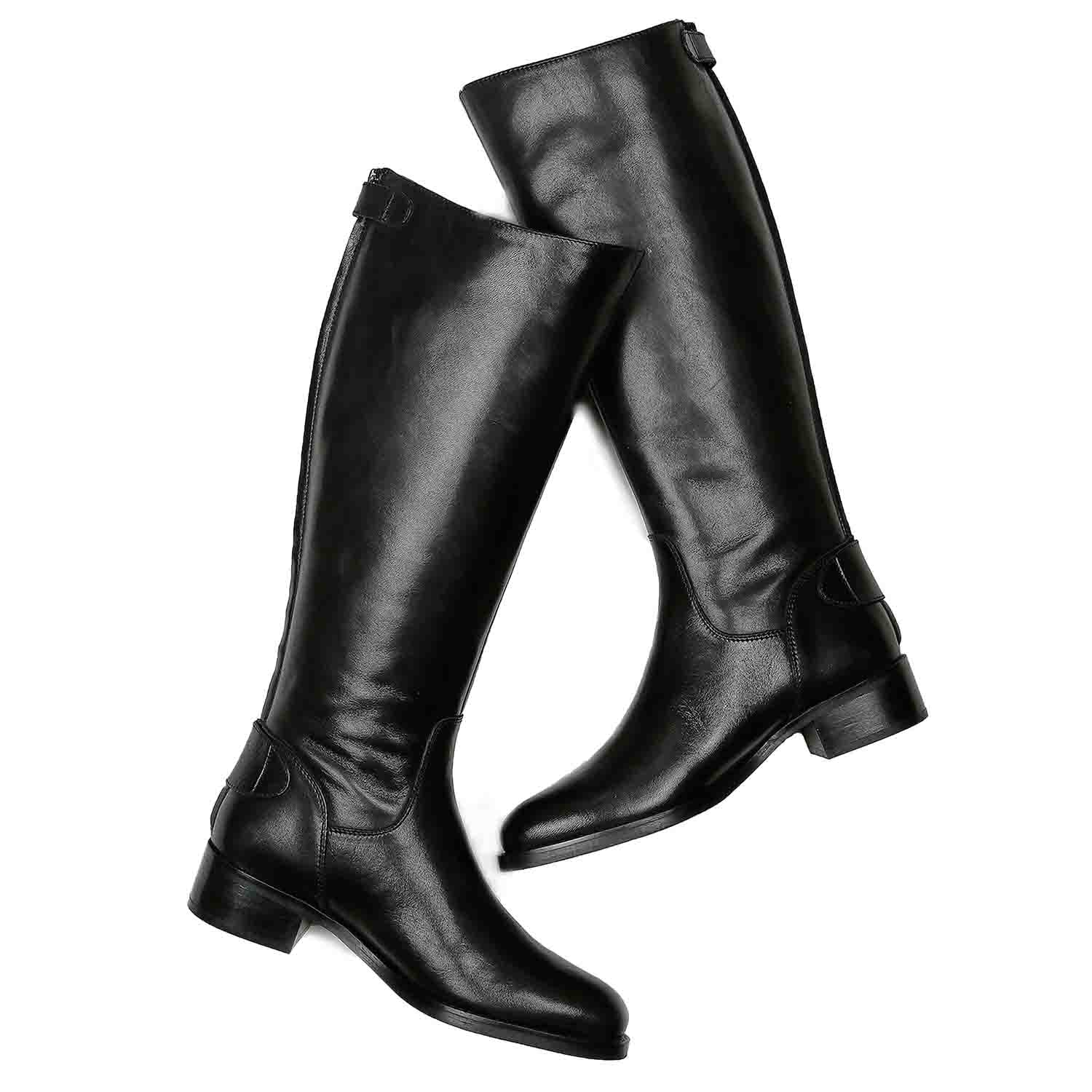 Saint Stella Black Leather Knee High Boots - Image 10