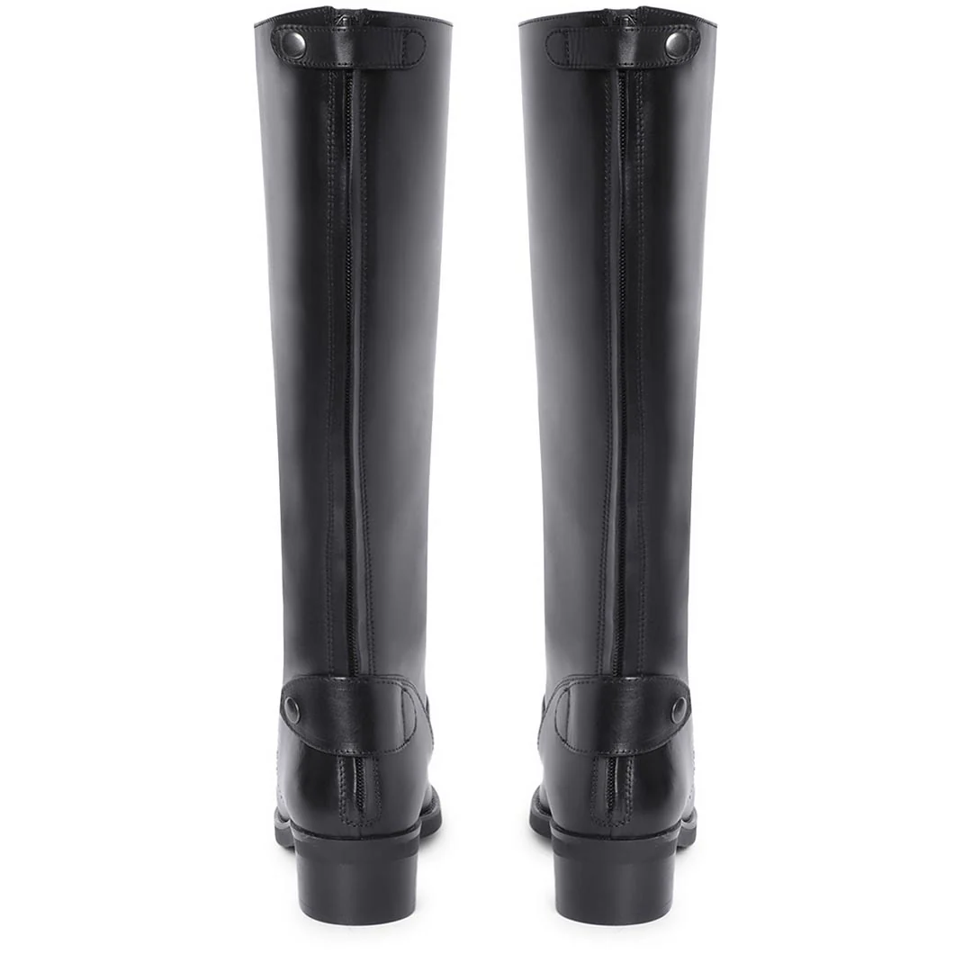 Saint Stella Black Leather Knee High Boots - Image 6