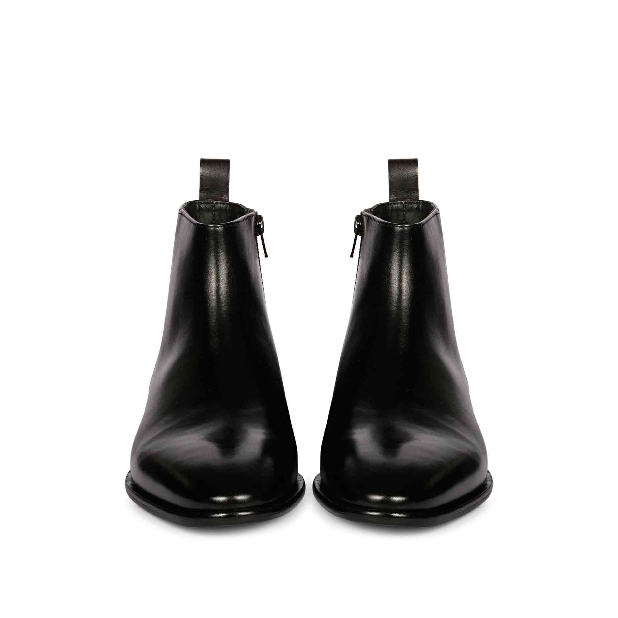 Saint Theo Black Leather Handcrafted Chelsea Boots - Image 6