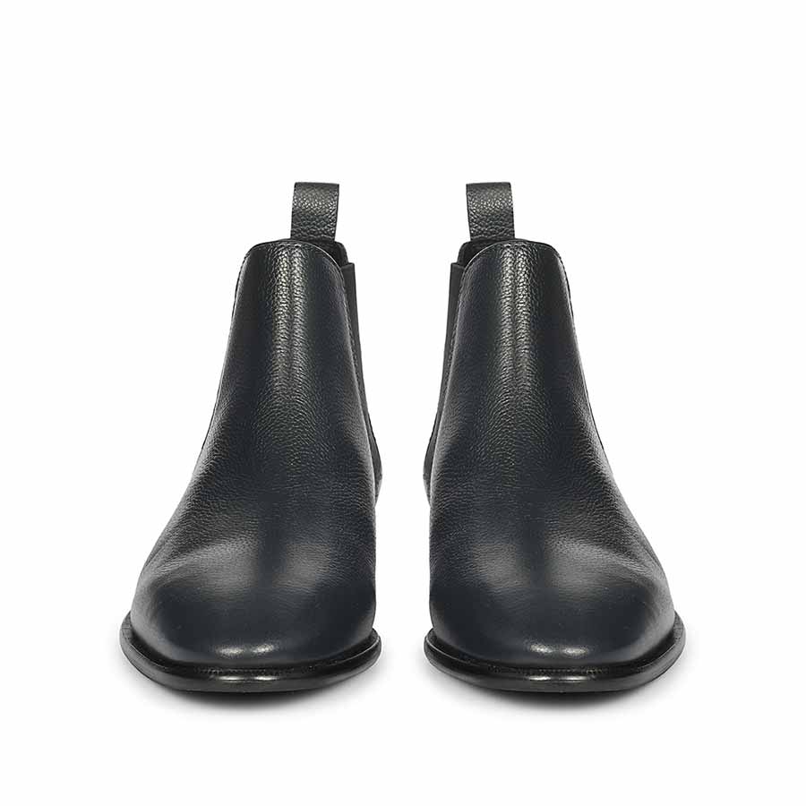 Saint Tomas Navy Leather Chelsea Boots - Image 4