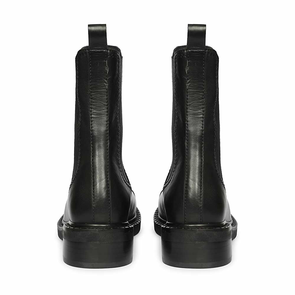 Saint Triana Cap Toe Black Leather Chelsea Boots - Image 5