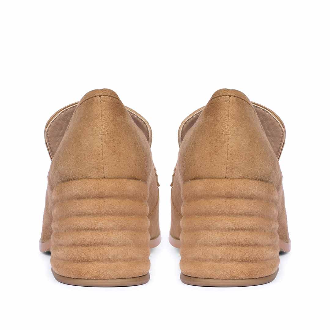 Saint Vera Beige Suede Leather Handcrafted Moccasins - Image 5