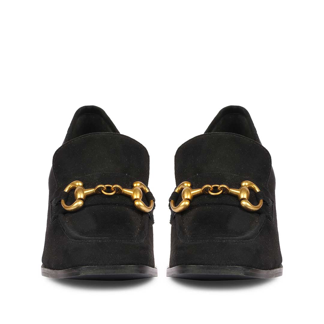 Saint Vera Black Suede Leather Handcrafted Moccasins - Image 4