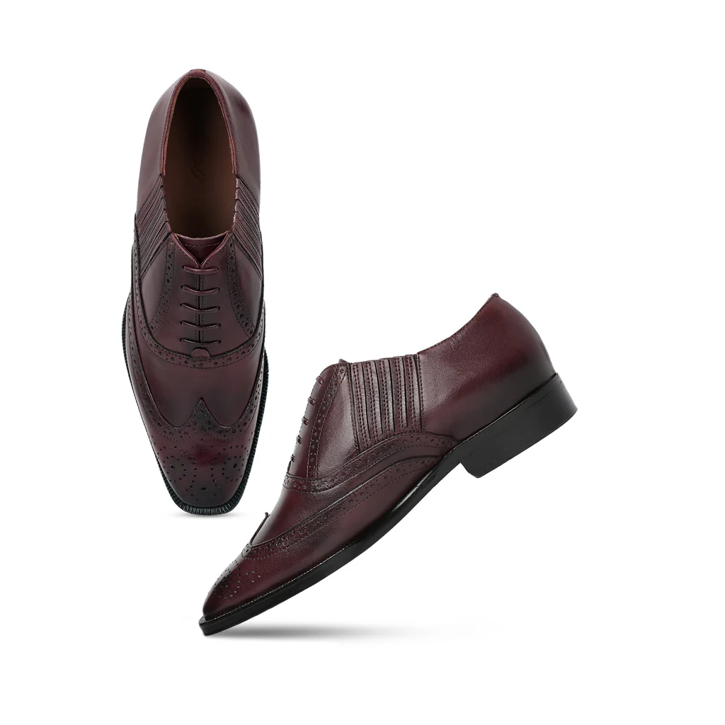 Saint Vincenzo Brown Leather Square Toe Lace Up Décor Shoes - Image 11