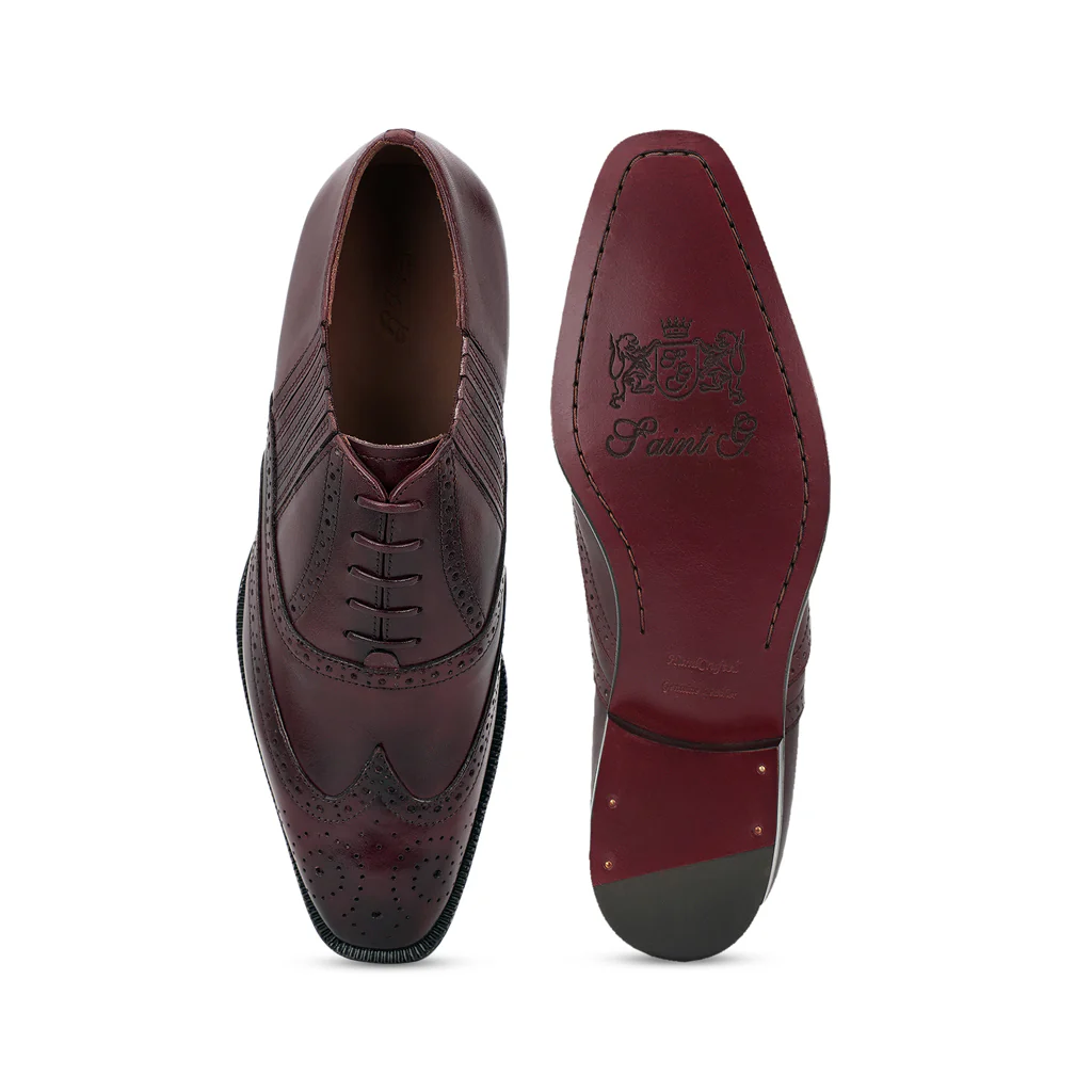 Saint Vincenzo Brown Leather Square Toe Lace Up Décor Shoes - Image 8